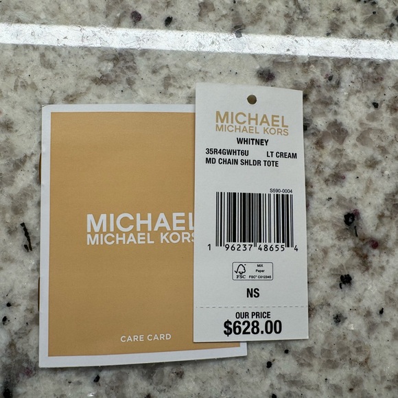 ✨ Brand New MICHAEL MICHAEL KORS
WHITNEY LT CREAM MD CHAIN SHLDR TOTE✨ - Picture 15 of 16